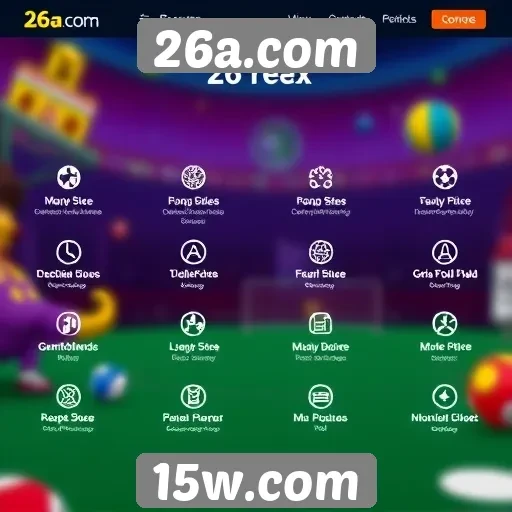 Recursos e funcionalidades do site 26a.com