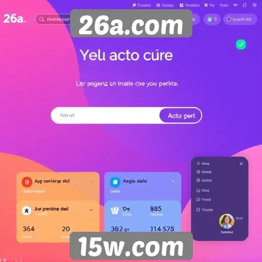 Inovações na interface do 26a.com