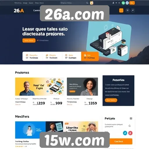 Interface do usuário do 26a.com é intuitiva